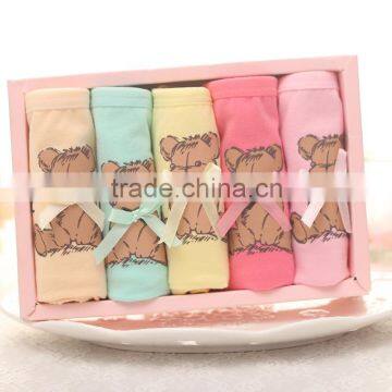 F003 New Style Cartoon Bear Cotton Ladies Underwear 2015 photo-2
