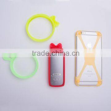 new design silicone protective ring silicone elastic universal phone case