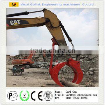 mechanical timber grab for excavator /log grab for excavator/hydraulic timber grab