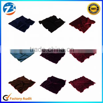 Latest Elegant Wedding Dinner Pleuche Single Color Hanky