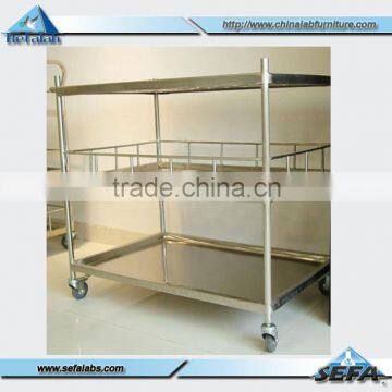 Laboratory /Hospital Stainless Steel Medical Trolley For Sale