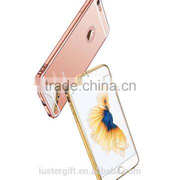 Best quality Luxury KXX phone case for iPhone metal bumper mirror cover case for iPhone 6S / 6S plus