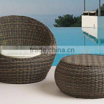 Evergreen Wicker Furniture - Cocoon chair wicker outdoor sofa material