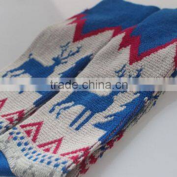 brown or blue deer cool cotton girls Leisure socks