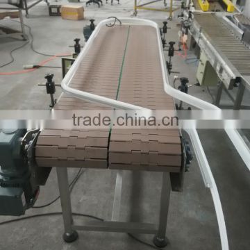 YS-SV type Plastic slat top chain conveyors by customized