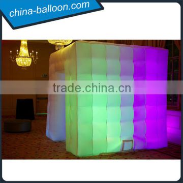 Giant inflatable cube tent/Rainbow color photo tent/inflatable booth tent for sale