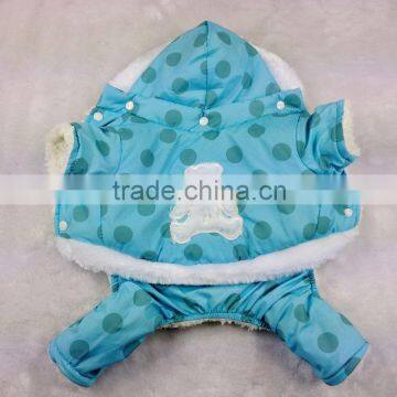 pet blue four legs coat/pet suit