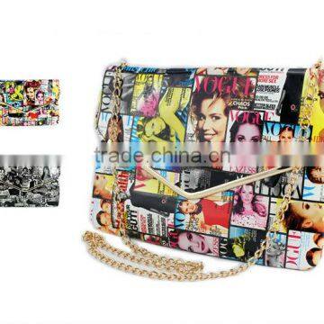 2014 newest trendy magazine clutch bag envelope evening bag