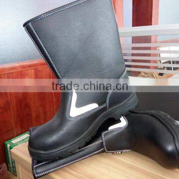 high ankle steel toe work boots