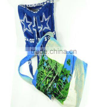 Promotional Printed Folding Beach Towel Bag Wholesale