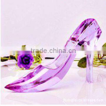 Beautiful crystal shoes for decration or gift