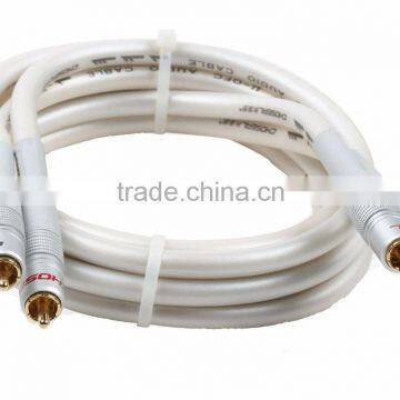 Choseal QB773 Audio Coaxial Cable Stereo Audio Cable 1.5m