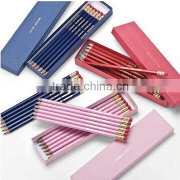 different printing color promotion cheap paper cardboard pencil box