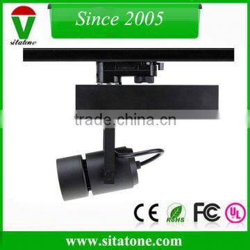 15w 25w 35w zoom len 10-70 degree beam angle gimbal linear led track lighting head for comercial lighting