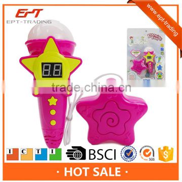 Kids electric microphone toy plastic musical microphone toy