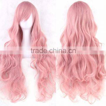 Cartoon Red long deep wave wig N378