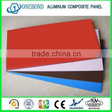 Aluminum composite panel with different surface color