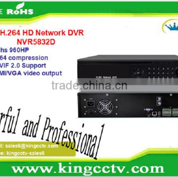 960H 32CH H.264 HDMI Network DVR with 2U Case Support 8*4T HDD NVR5832D