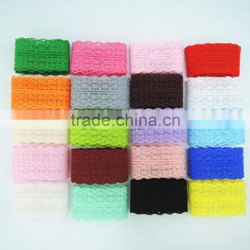 Wholesale african chiffon flower lace trim for bra