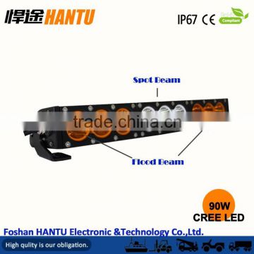 New single row light bar 90W strobe wireless remote control car light bar/led head light/SUV,TRUCK,ATVS,OFFROAD VEHCLE,