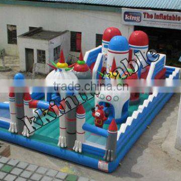 Large Kids Inflatable Fun City For Amusement Park Rental