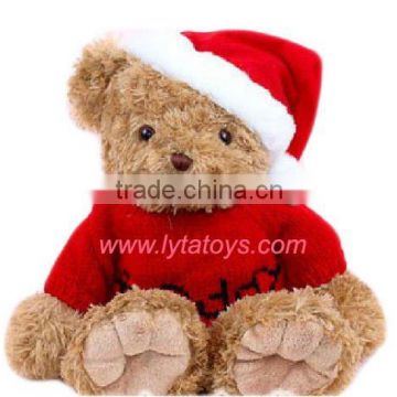 Plush Christmas Hat Bear