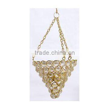 Gold Crystal votive t-light holder