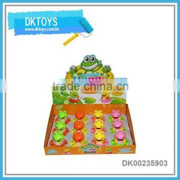 Newest design cute cartoon wind up happy frog 12 pcs