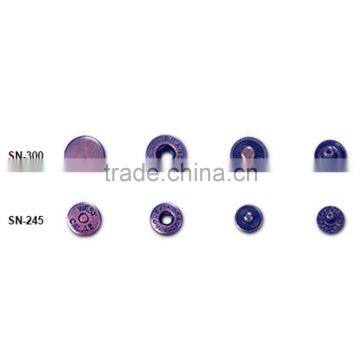 Metal Brass and Iron Press, Snap, Spring, 4 parts Button