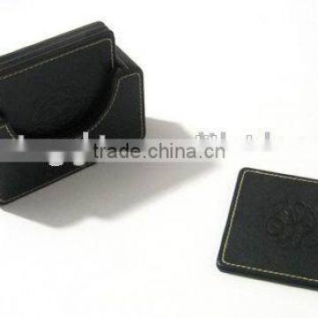 High Quality Customized Made-in-china Leather Coasters for Best(ZDS-016) photo-5