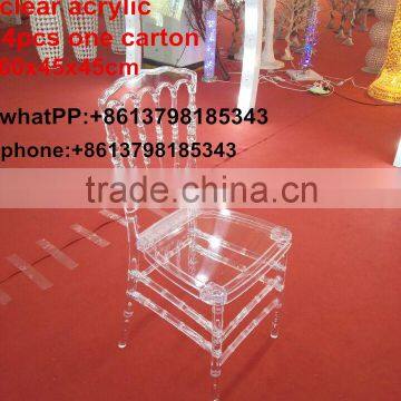 Discount factory price clear acrylic wedding tiffany chair for sale in Foshan