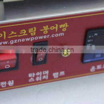 4pcs Commercial Use Non-stick 110v 220v Electric 180 Degree Swing 10cm Digital Donut Baker photo-6