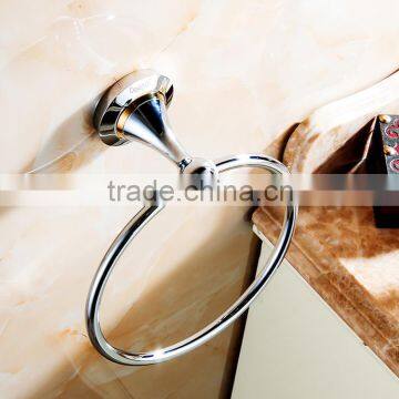 80360 Bathroom Accessory Fashion Hotel Use Circular Towel Ring With Gold Towel Holder photo-6