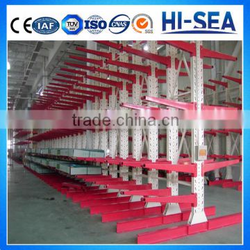 Warehouse Storage Shelving Single or Double Side Steel Cantilever Rack