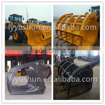 Professional Custom Service Wheel Loader Attachment Grass Grapple For SDLG LG936L/LG946L/LG956L Wheel Loader