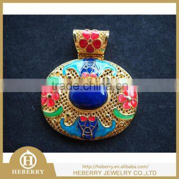 new fashion precious lapis lazuli pendant with 925 silver pendant wholesale