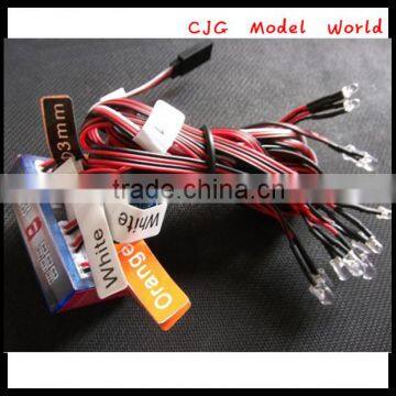 Top quality G.T.POWER White / Red / Orange cable 8 LED Light System for RC 4WD Rock crawler rc car