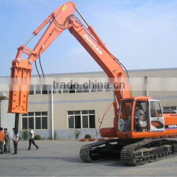 Hydraulic hammer top type open type silence type