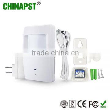 Wide-angle PIR camera with motion detection function Wireless pinhole video pir camera PST-LVC10