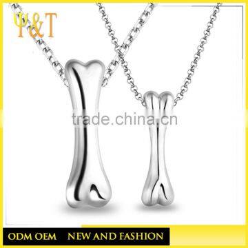 Cusotm Design Stainless Steel Jewelry Couple Blank Dog Tag Pendant Necklace Wholesale