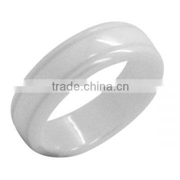 mens white ceramic rings