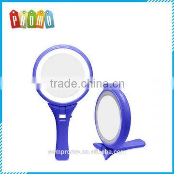 Customized Magnification LED lighted tabletop mirror, hand held led mirror