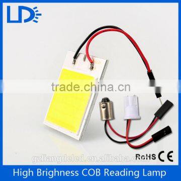 Auto top light brightness cob panel light car led reading light