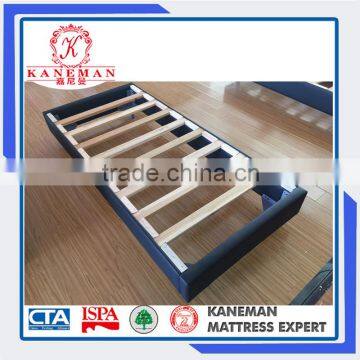 convenient packing Solid Wood PU Bed Frame hotel bed base/KD base