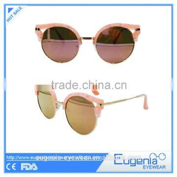 Sunglasses 2016 Women Custom Logo Mirror Lens Sunglasses
