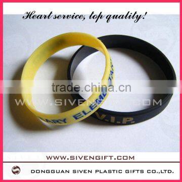 idea promotion gifts silicone debossed bracelet