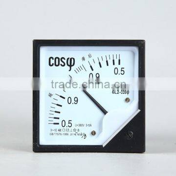 80*80 COS power factor meter 0.5-1-0.5 Pointer meter 380V/5A