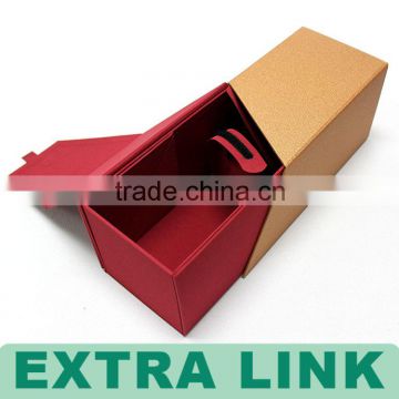 China manufacturer paper red wine tube box ,creative cyclinder packaging