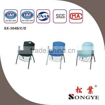 AP writing tablet chairs school furniture plastic chair with writing tablet plastic chair with writing pad