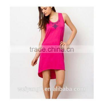 Wholesale Women Essential Printed Tail Dress Sleevesless Casual Wear Women Dress photo-4